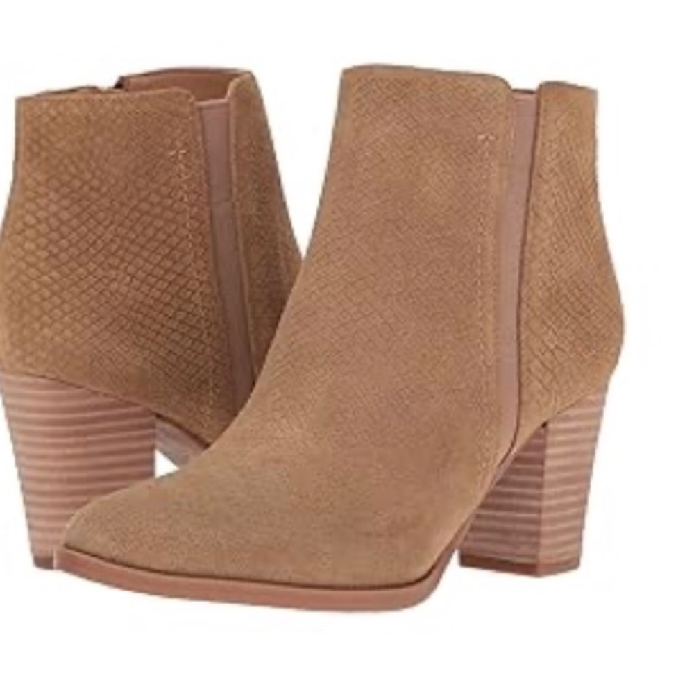Franco Sarto Loipali Suede Ankle Boots Sz 10
